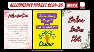 Accountancy Project on Ratio Comparative amp Common Size Statement Dabur Ltd 202425  class 12 PDF [upl. by Constant238]