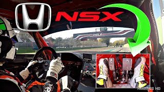 Honda NSX 35L Stroker V6 ITBs ONBOARD  Imola  Footwork Cam with HeelToe [upl. by Intruok]