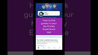 How to Link Other People to Your Friends and Family List in My Disney Experience App [upl. by Nosyrb]