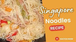 PERFECT SINGAPORE NOODLES RECIPE  HILDA BACI STYLE [upl. by Enitsrik527]