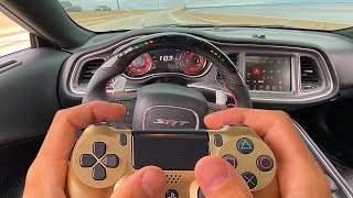 DRIVING MY HELLCAT WITH A PS4 CONTROLLER quotHOW TOquot [upl. by Ayom728]