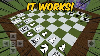 I made Chess in Minecraft PE [upl. by Kara157]