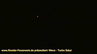 Weco Feuerwerk Turbo Salut Rakete TSR [upl. by Tnilf]