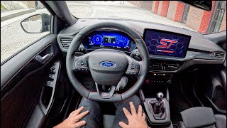 NEW Ford Focus ST MK4 23 EcoBoost 280hp 0100 POV Test Drive 2018 Joe Black [upl. by Pollitt665]