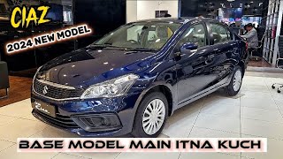 2024 maruti suzuki ciaz base model  ciaz 2024 Detailed review [upl. by Iclehc]