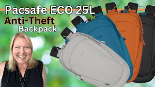 Level Up Your Safety  Pacsafe Eco 25L AntiTheft Backpack [upl. by Airet207]