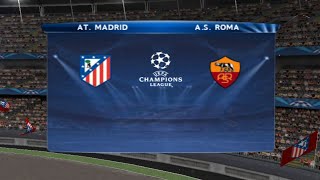 PES 2014  ATLETICO MADRID vs ROMA  UEFA Champions League UCL  PPSSPP Android Gameplay 396 [upl. by Moreno690]