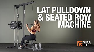 Mirafit Plate Loaded Lat Pulldown amp Seated Row Machine [upl. by Templa]