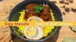 MY VERSION OF Egg Masala  based on the popular KASHMIRI EGG DISH THOOL ZAMBURA  ठूल ज़ोंबूर [upl. by Tram595]