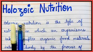 Definition of Holozoic nutrition  What is holozoic nutrition [upl. by Nilyram258]