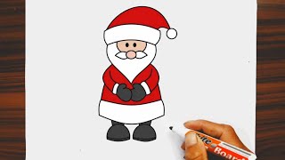 Rasm chizish Qorbobo rasmini chizish Как нарисовать Дед мороз how to draw Santa Claus [upl. by Eran]