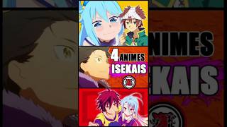 ¡4 Isekais que Tenes que Ver 🌎🕹️ anime anime2024 animeedit isekai [upl. by Poock]