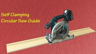 Making a Self Clamping Circular Saw Guide  Kendinden Yapışkanlı Kesim Kılavuzu [upl. by Hew]