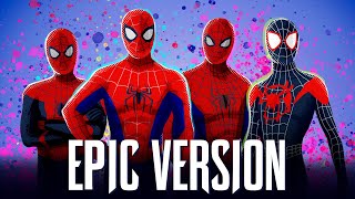 SpiderMan SpiderVerse Theme  MEDLEY EPIC VERSION SpiderMan Across The SpiderVerse Soundtrack [upl. by Rednaxela]