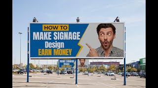 How To Design Signage  How To Create Signage Design  Signage Design Photoshop [upl. by Ambert]