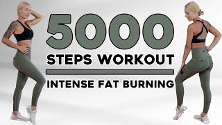 5000 Steps KNEE FRIENDLY Calorie Killer Walking Workout 🔥 5k Step Challenge Cardio Workout [upl. by Nelrah]