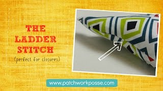 Ladder Stitch Embroidery Stitch [upl. by Hainahpez]