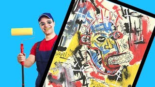 How to paint like JeanMichel Basquiat [upl. by Elfstan305]