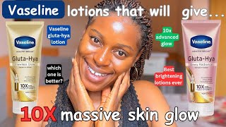 The best ever brightening lotions for massive skin glow💯 Vaseline glutahya lotion review [upl. by Ahsimed]