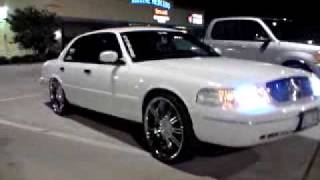 Houtex Ryders Crown Vic on 24s amp Bags [upl. by Imat]