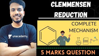 clemmensen reduction mechanism  clemmensen reduction b pharmacy  clemmensen reduction by sg sir [upl. by Oraneg]