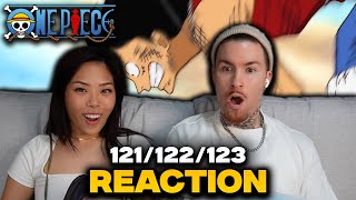 LUFFY RETURNS  First Time Watching One Piece Episode 121122123 Reaction [upl. by Acysej]