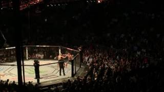 Mcgregor vs Diaz 2 Round 1 crowd reaction [upl. by Fidelia]