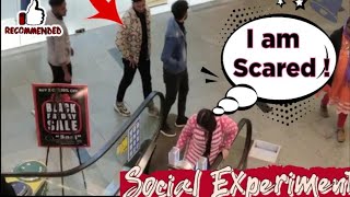 Escalator Social experiment on Public 31st Dec Night Will he help me   Olivs Vlog [upl. by Aynekal302]