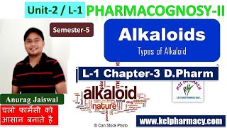 Alkaloid Introduction  Types of Alkaloid  L1 unit2 5th sem Pharmacognosy II  L1 Ch4 DPharm [upl. by Ladiv]