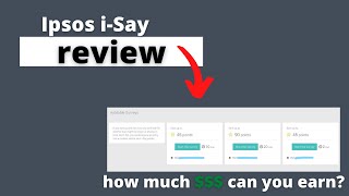 Ipsos iSay Review What Can YOU Really Earn [upl. by Bellew]