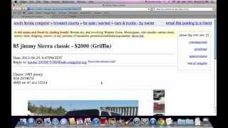 Craigslist Used Cars For Sale by Owner  Searching Vehicles Under 1500 [upl. by Eelannej]