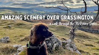 Stunning scenery over the village of Grassington  Yorkshire  English Countryside  Walk with Me [upl. by Apurk824]