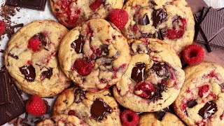 RASPBERRY CHOCOLATE CHIP COOKIES [upl. by Adnav939]