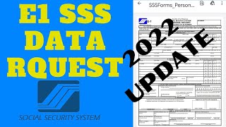 E 1 Data Request sa SSS 2022 [upl. by Imorej797]