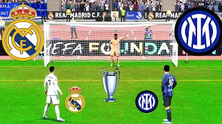 REAL MADRID VS INTER MILAN FC 24 PENALTY SHOOTOUT RONALDO VS MESSI 2024 UCL FINAL 24 [upl. by Gilmore]