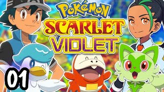 ASH NEW ADVENTURE BEGINS 💖  POKEMON SCARLET amp VIOLET FAN MADE SERIES PART 01 [upl. by Ram223]