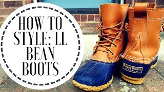 10 OUTFITS WITH LL BEAN BOOTS  Nancy Hui [upl. by Kassel]