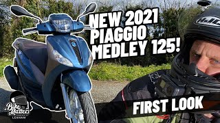 2021 Piaggio Medley 125cc Euro5  First Look and Specs [upl. by Melinde]