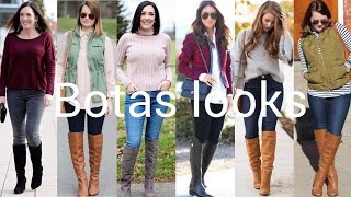 OUTFITS IDEAS con BOTAS MUJER LOOKS DISCRETOS con BOTAS [upl. by Htims]