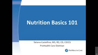 Nutrition basics [upl. by Floro]