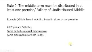 Syllogistic Rules and Fallacies [upl. by Doralia177]