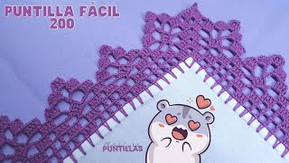 Nueva puntilla fácil de vuelta y vuelta 💗 200 [upl. by Cari249]