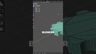 How to improve the topology of a 3d model in blender in one click 3d 3dmodeling blender [upl. by Andryc]