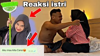 Prank istri ke hotel oyo sama janda pirang langsung minta pisah😭 [upl. by Sucrad]