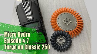 Micro Hydro  32 spoon Turgo on Classic 250 [upl. by Cohe]