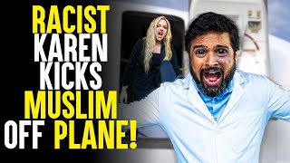 Racist Karen KICKS Muslim Doctor off Plane Surprise Ending  SAMEER BHAVNANI [upl. by Ecirtam288]