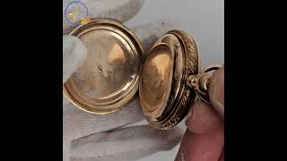 1904 Elgin 7J Size 6S 14K Gold Filled Hunter Pocket Watch [upl. by Santana322]