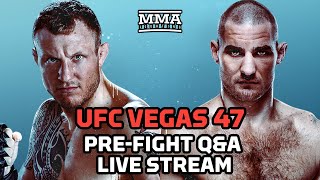 UFC Vegas 47 Hermansson vs Strickland LIVE Stream  PreFight QampA MMA Fighting [upl. by Hecker]