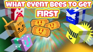 What Event Bees to Buy FIRST in Bee Swarm Simulator and in What Order [upl. by Ltihcox]