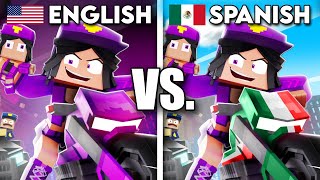 Purple Girl but its English vs Spanish [upl. by Adliwa]